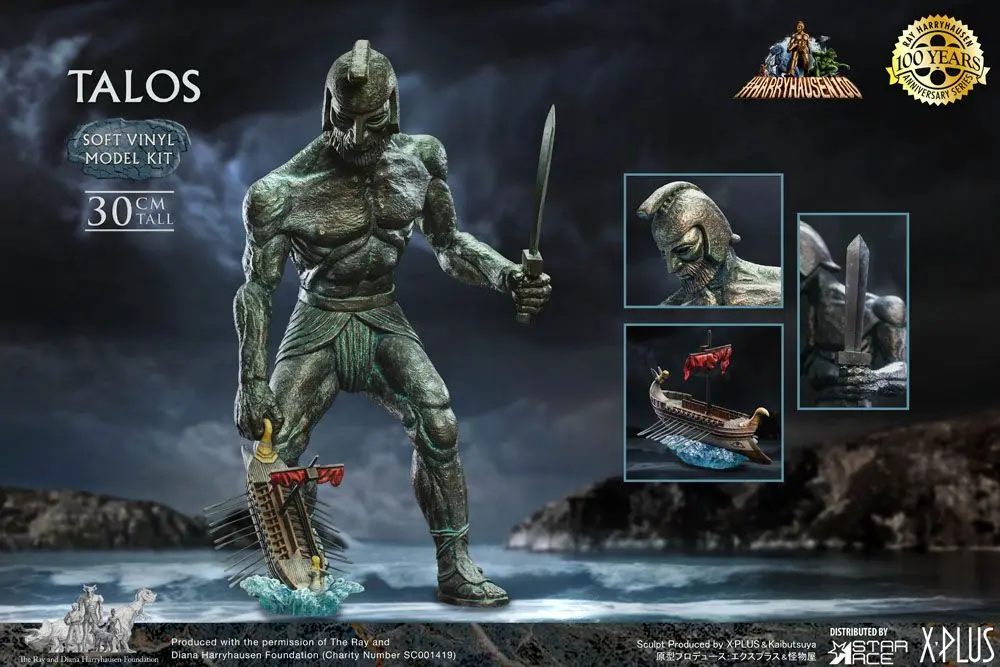 Jason and the Argonauts Soft Vinyl Model Kit Ray Harryhausens Talos 32 cm product photo