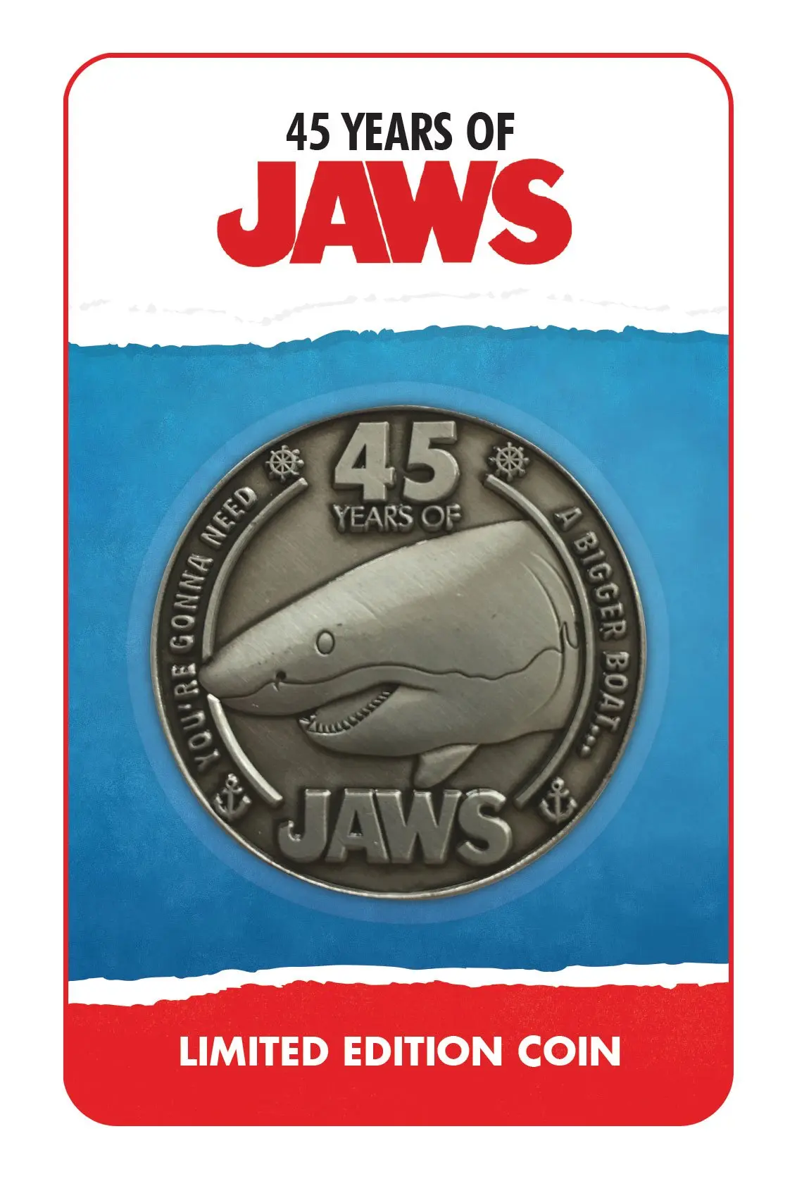 Jaws Collectable Coin 45th Anniversary Limited Edition product photo