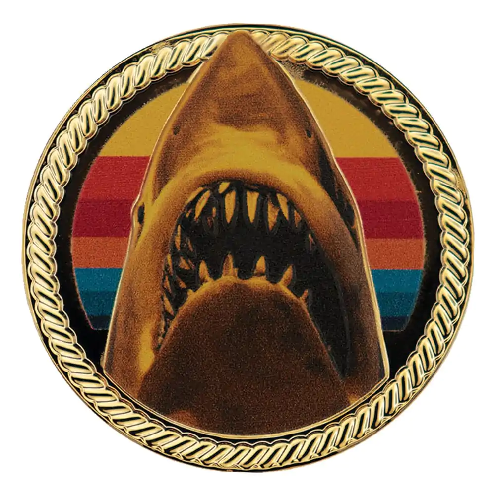 Jaws Collectable Coin 50th Anniversary 24k Gold Plated Limited Edition product photo