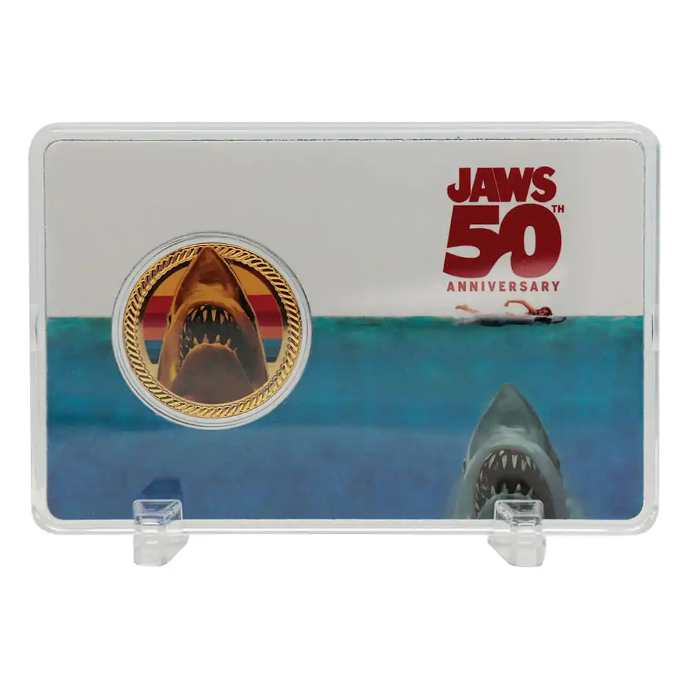 Jaws Collectable Coin 50th Anniversary 24k Gold Plated Limited Edition product photo