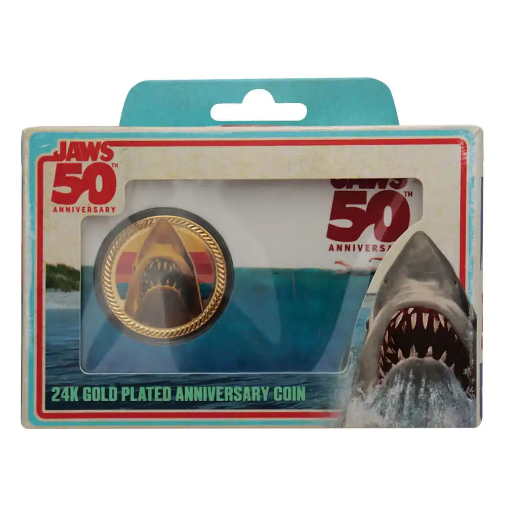 Jaws Collectable Coin 50th Anniversary 24k Gold Plated Limited Edition product photo