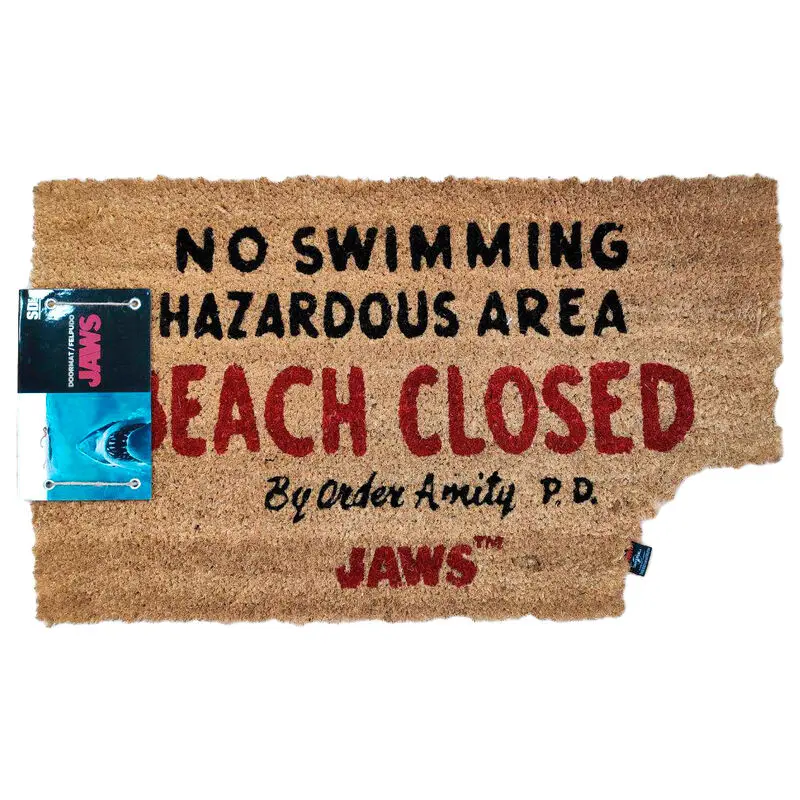 Jaws doormat Beach Closed product photo