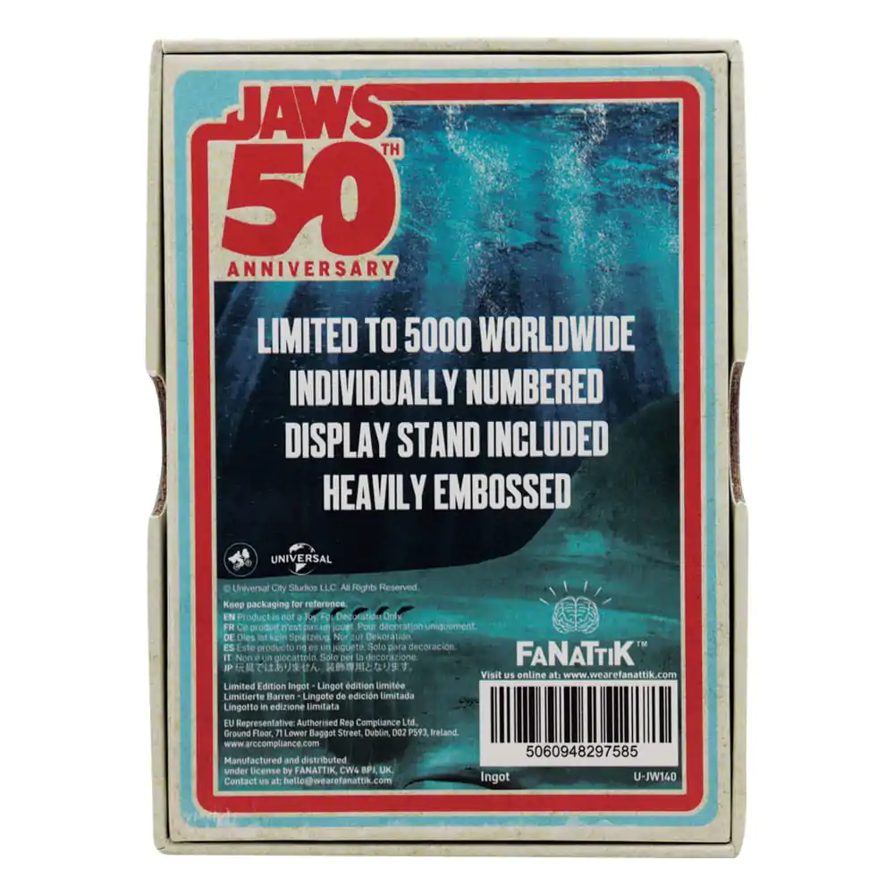 Jaws Ingot 50th Anniversary Poster Limited Edition product photo