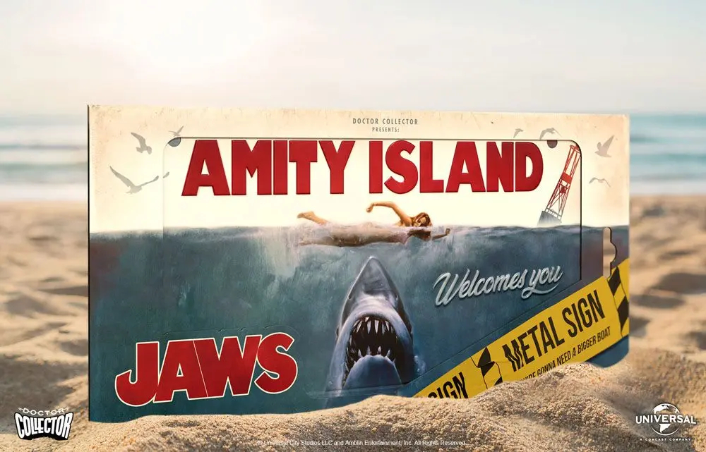 Jaws Metal Sign Movie Poster product photo