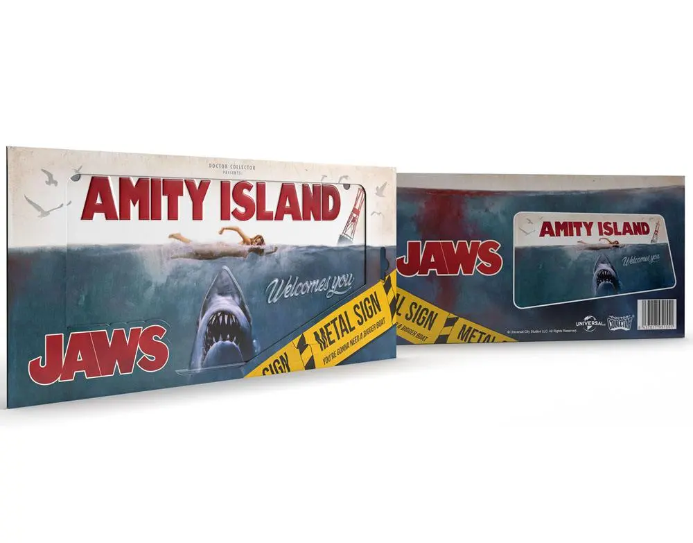 Jaws Metal Sign Movie Poster product photo