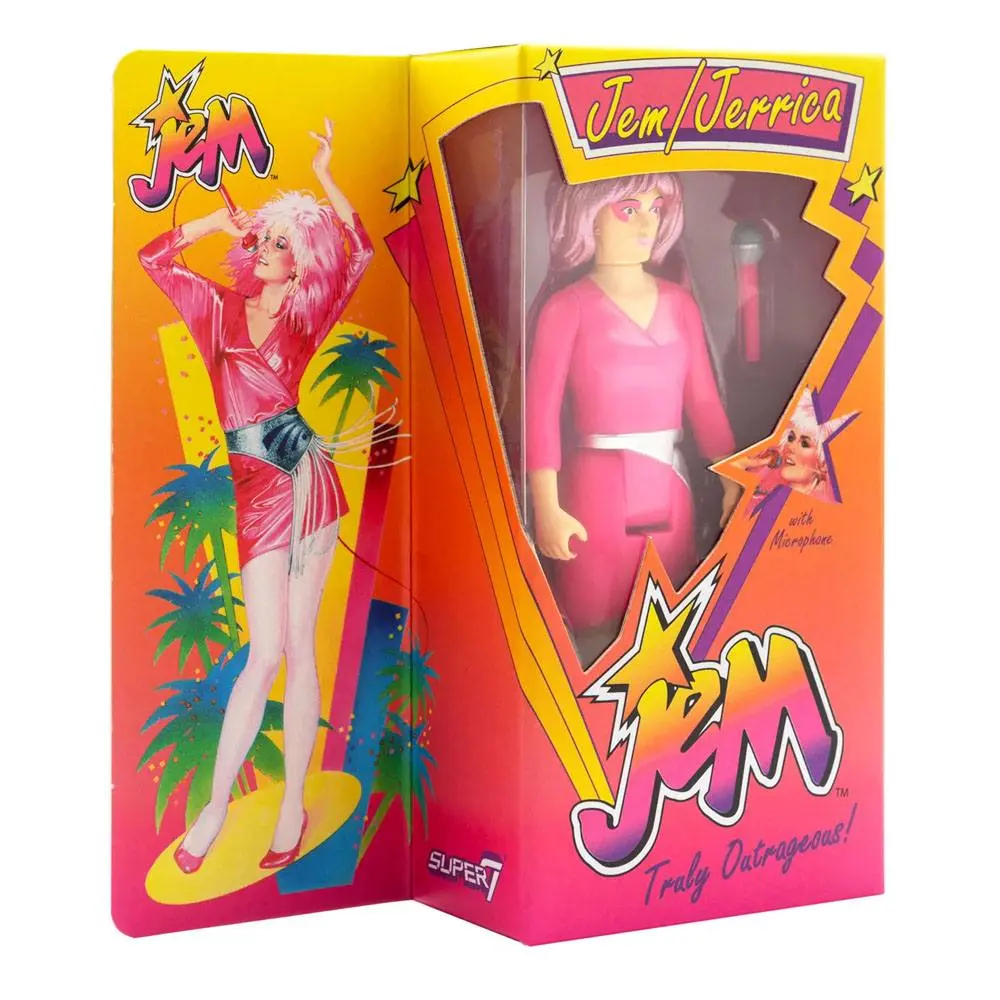 Jem and the Holograms ReAction Action Figure Jem (Neon) SDCC22 10 cm product photo