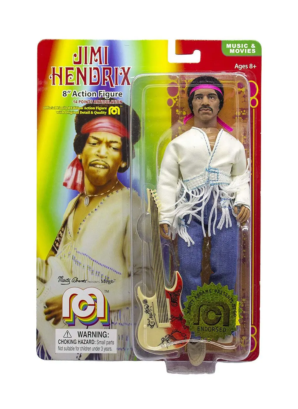 Jimi Hendrix Action Figure Woodstock Flocked 20 cm termékfotó