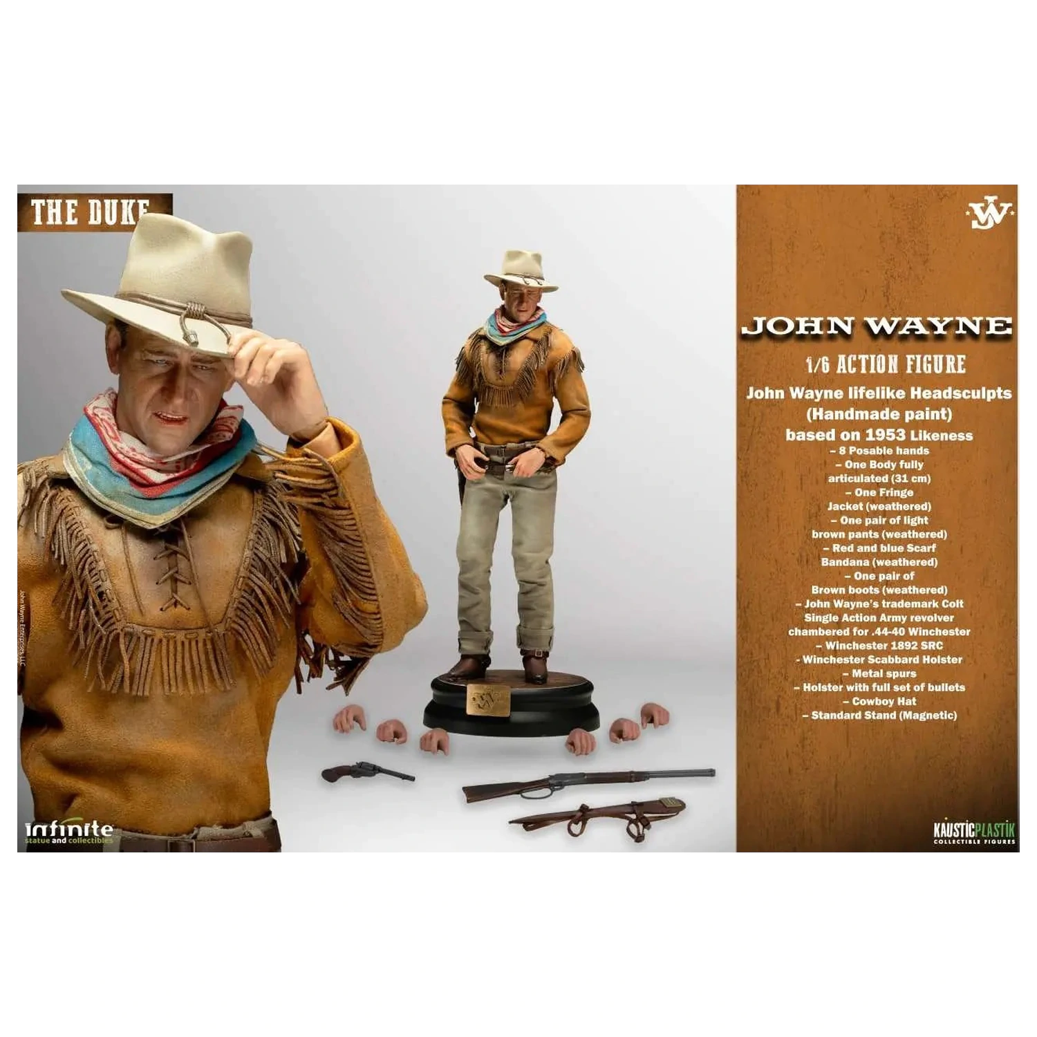 JOHN WAYNE The Duke Figure 1/6 Standard Version 31cm product photo