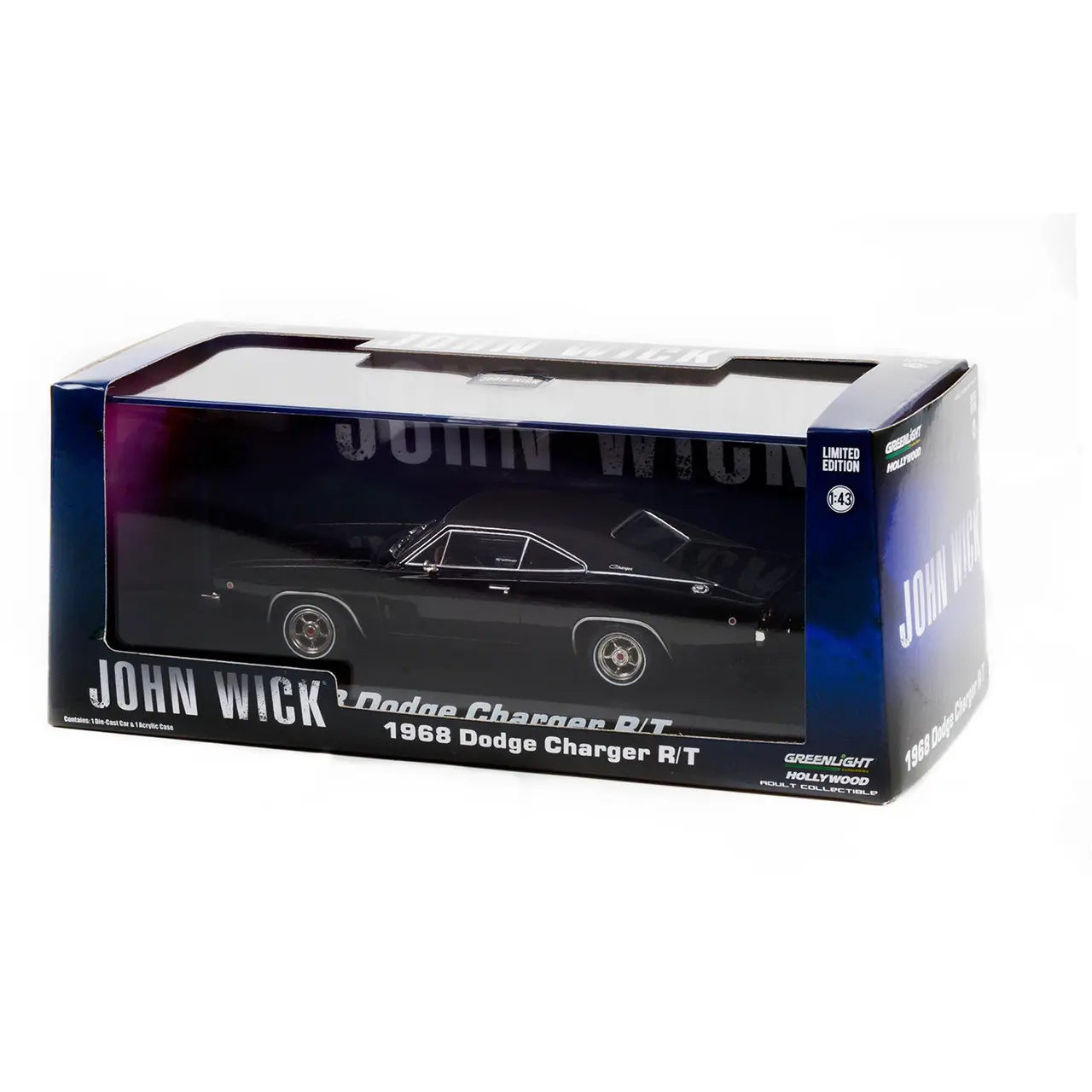 John Wick Diecast Model 1/43 1968 Dodge Charger R/T product photo