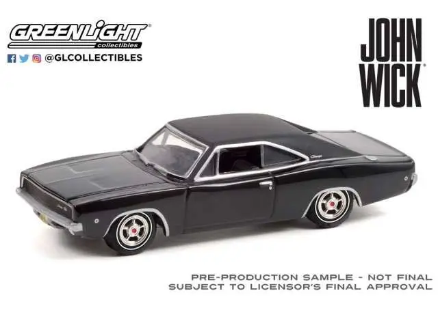 John Wick Diecast Model 1/64 1968 Dodge Charger R/T product photo