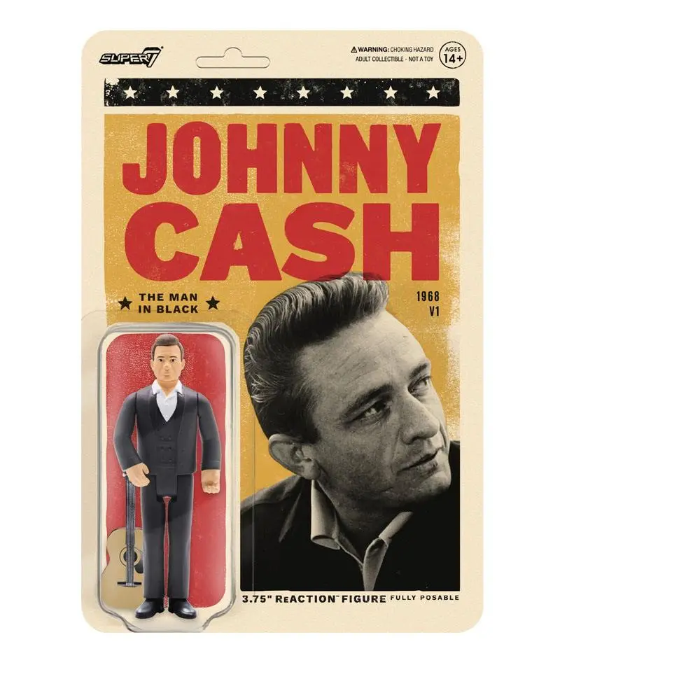 Johnny Cash ReAction Action Figure The Man In Black 10 cm product photo