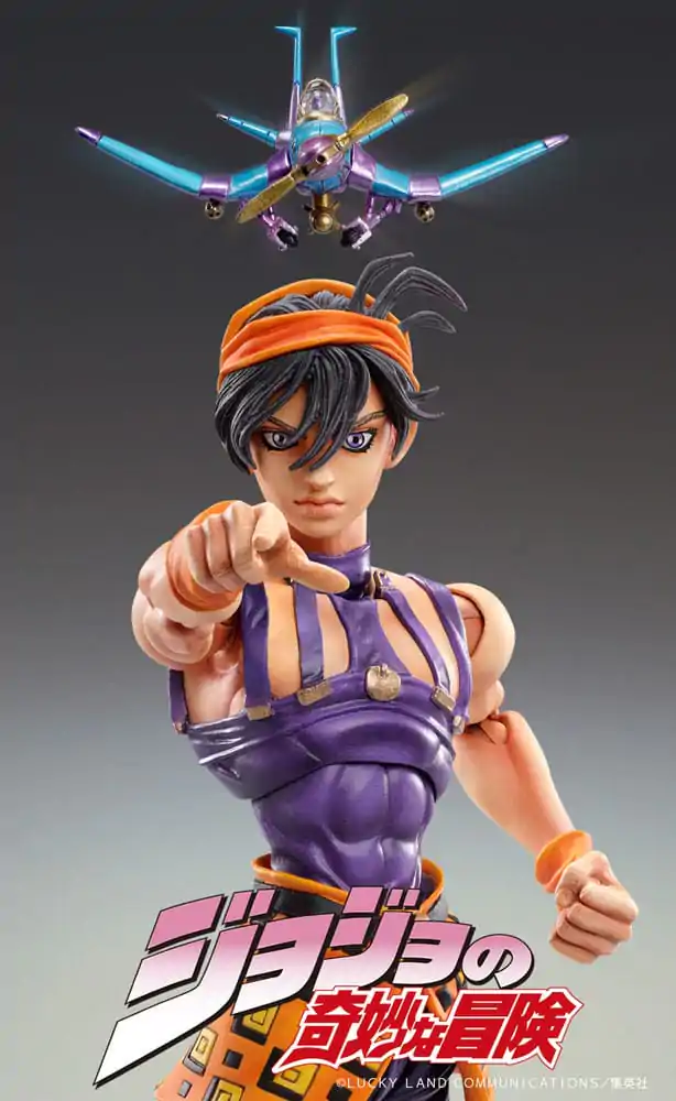 JoJo&#039;s Bizarre Adventure Part 5: Golden Wind Action Figure Chozokado Narancia Ghirga &amp; As 15 cm product photo