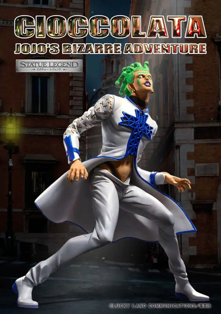 JoJo's Bizarre Adventure Part 5 Golden Wind Statue Legend PVC Statue Cioccolata 17 cm product photo