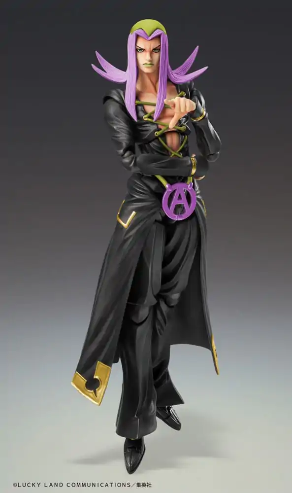 JoJo&#039;s Bizarre Adventure Part 5 Super Action Action Figure Chozokado Leone Abbacchio Black Ver. 16 cm product photo