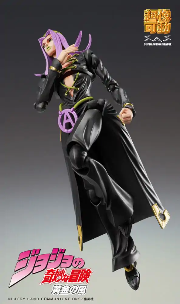 JoJo&#039;s Bizarre Adventure Part 5 Super Action Action Figure Chozokado Leone Abbacchio Black Ver. 16 cm product photo