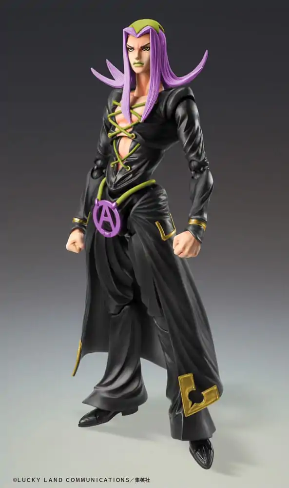 JoJo&#039;s Bizarre Adventure Part 5 Super Action Action Figure Chozokado Leone Abbacchio Black Ver. 16 cm product photo