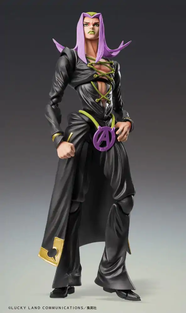 JoJo&#039;s Bizarre Adventure Part 5 Super Action Action Figure Chozokado Leone Abbacchio Black Ver. 16 cm product photo