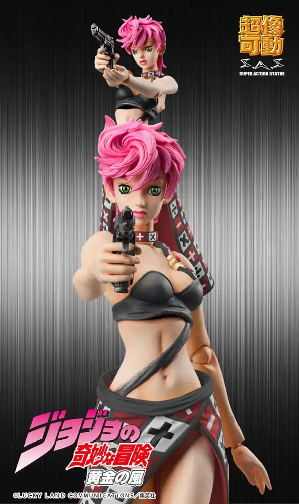 JoJo&#039;s Bizarre Adventure Part 5 Super Action Action Figure Chozokado Trish Una Black Ver. 15 cm product photo