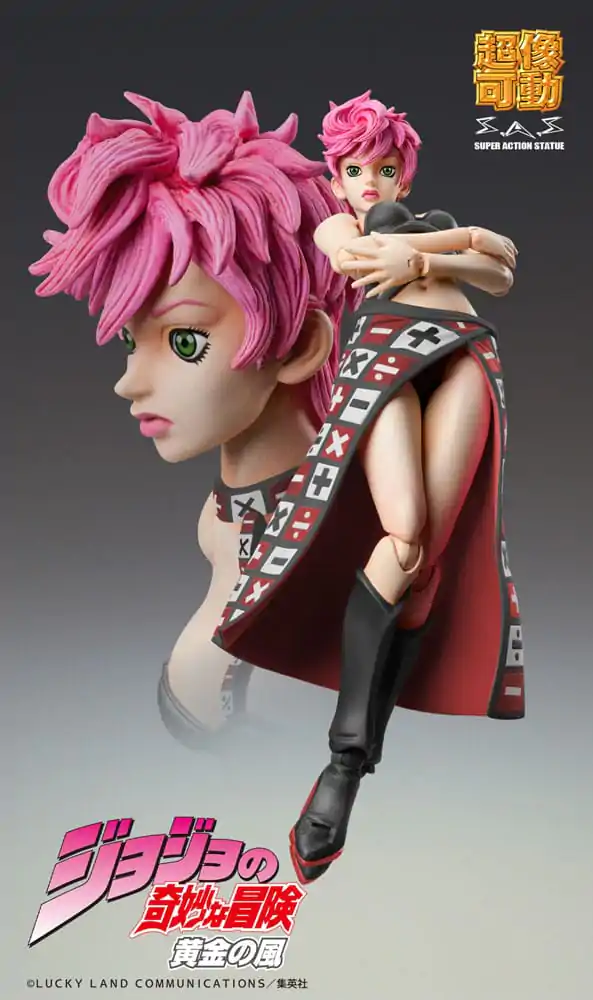 JoJo&#039;s Bizarre Adventure Part 5 Super Action Action Figure Chozokado Trish Una Black Ver. 15 cm product photo