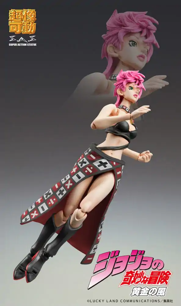 JoJo&#039;s Bizarre Adventure Part 5 Super Action Action Figure Chozokado Trish Una Black Ver. 15 cm product photo