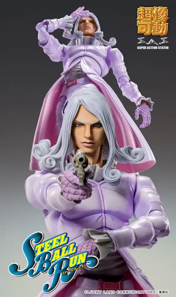 JoJo's Bizarre Adventure Part7 Steel Ball Run Super Action Action Figure Chozokado Funny Valentine Second 15 cm product photo