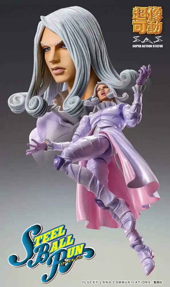 JoJo's Bizarre Adventure Part7 Steel Ball Run Super Action Action Figure Chozokado Funny Valentine Second 15 cm product photo