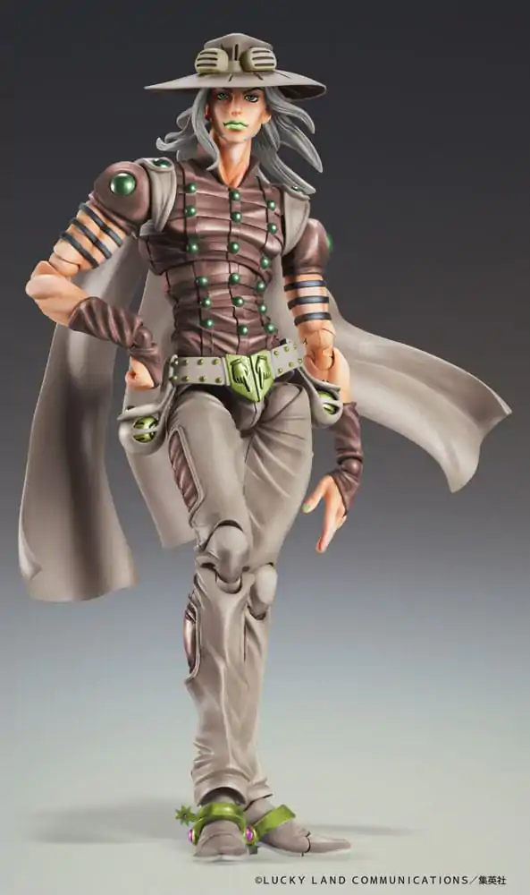 JoJo's Bizarre Adventure Part7 Steel Ball Run Super Action Action Figure Chozokado Gyro Zeppeli Third 16 cm product photo