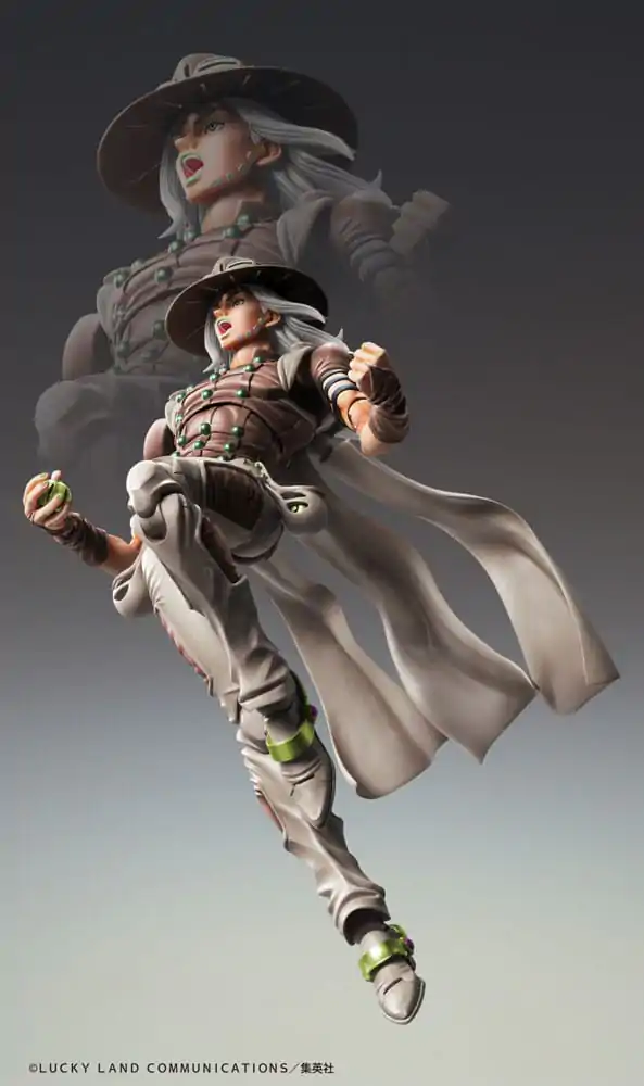 JoJo's Bizarre Adventure Part7 Steel Ball Run Super Action Action Figure Chozokado Gyro Zeppeli Third 16 cm product photo