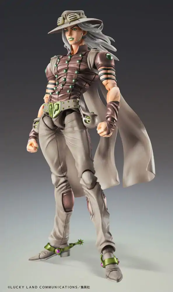 JoJo's Bizarre Adventure Part7 Steel Ball Run Super Action Action Figure Chozokado Gyro Zeppeli Third 16 cm product photo