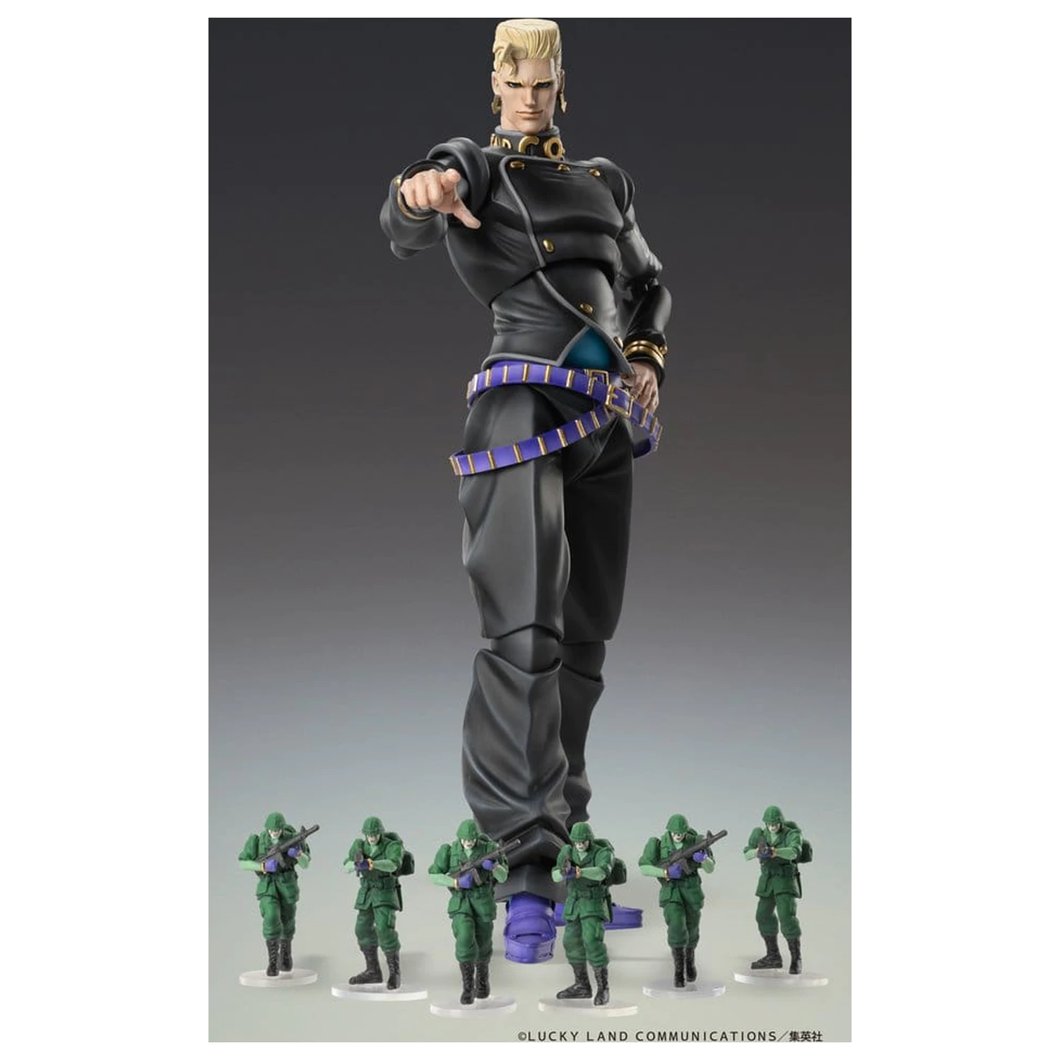JoJo's Bizarre Adventure: Diamond Is Unbreakable Action Figure Chozokado Keicho Nijimura & Bad Company 17 cm product photo
