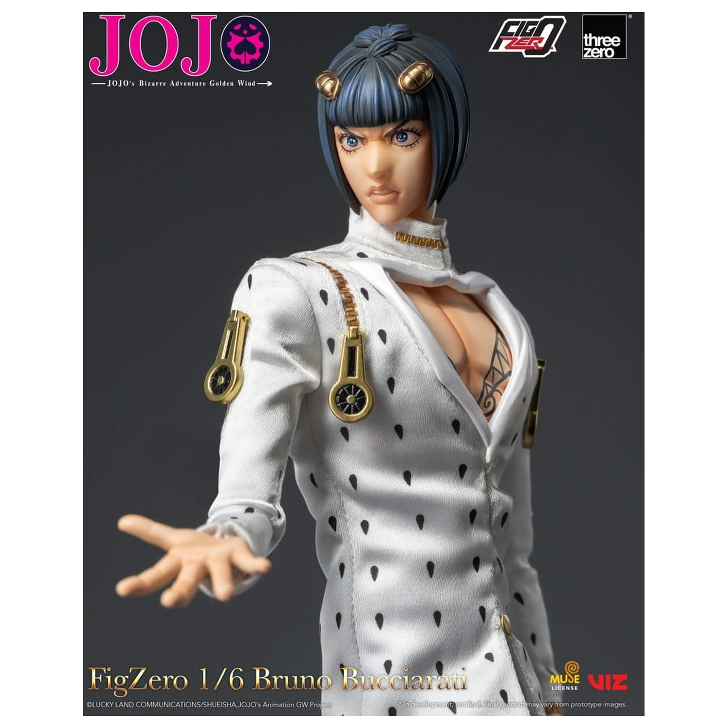 Jojo's Bizarre Adventure: Golden Wind FigZero Action Figure 1/6 Bruno Bucciarati 31 cm product photo