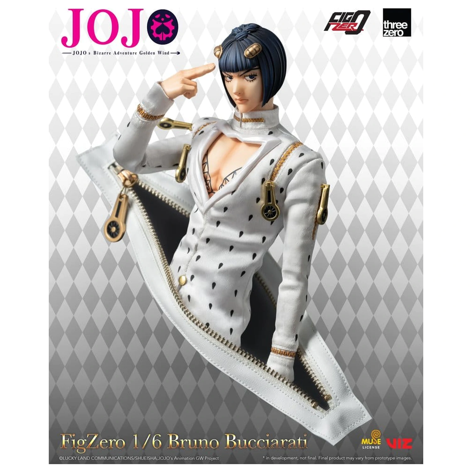 Jojo's Bizarre Adventure: Golden Wind FigZero Action Figure 1/6 Bruno Bucciarati 31 cm product photo