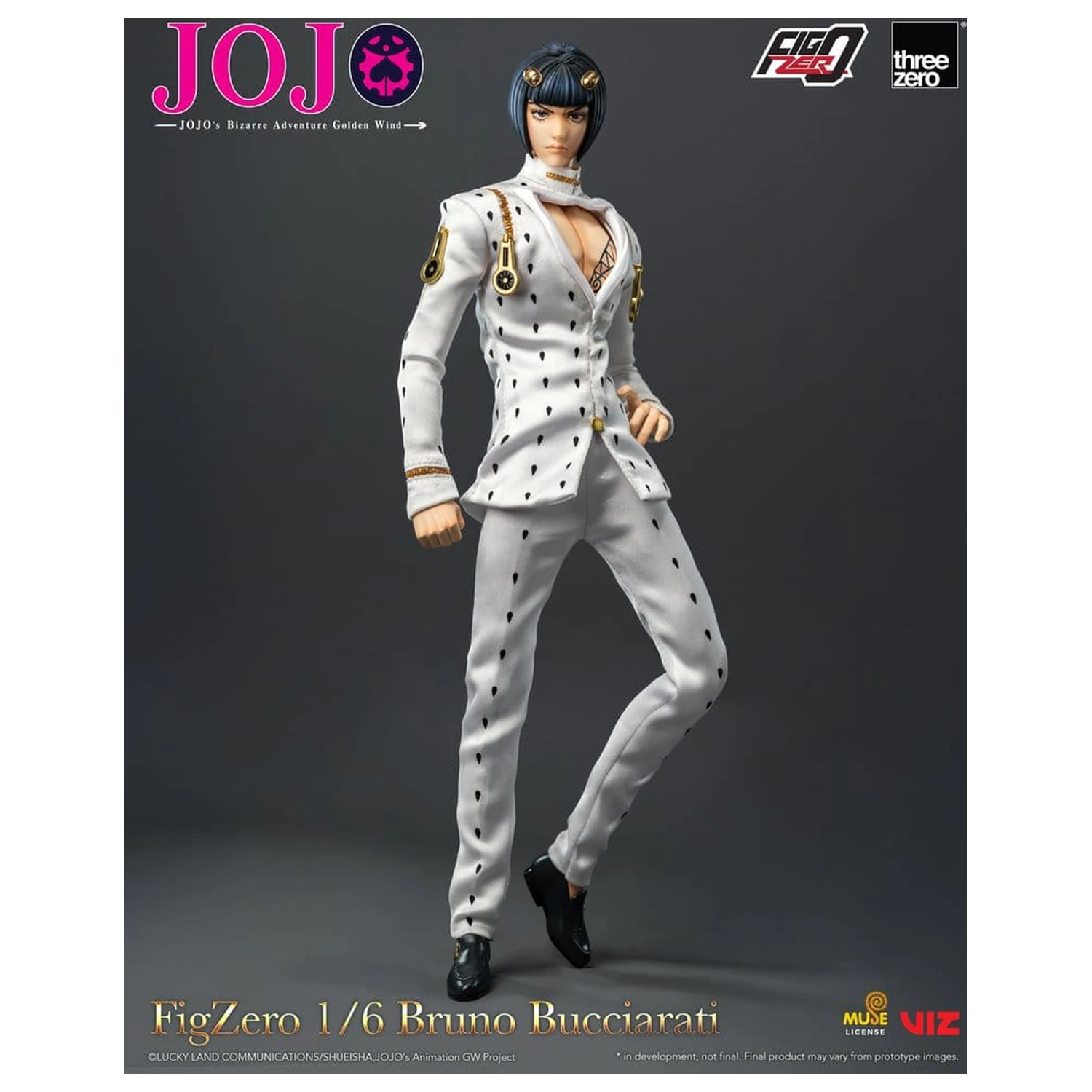 Jojo's Bizarre Adventure: Golden Wind FigZero Action Figure 1/6 Bruno Bucciarati 31 cm product photo