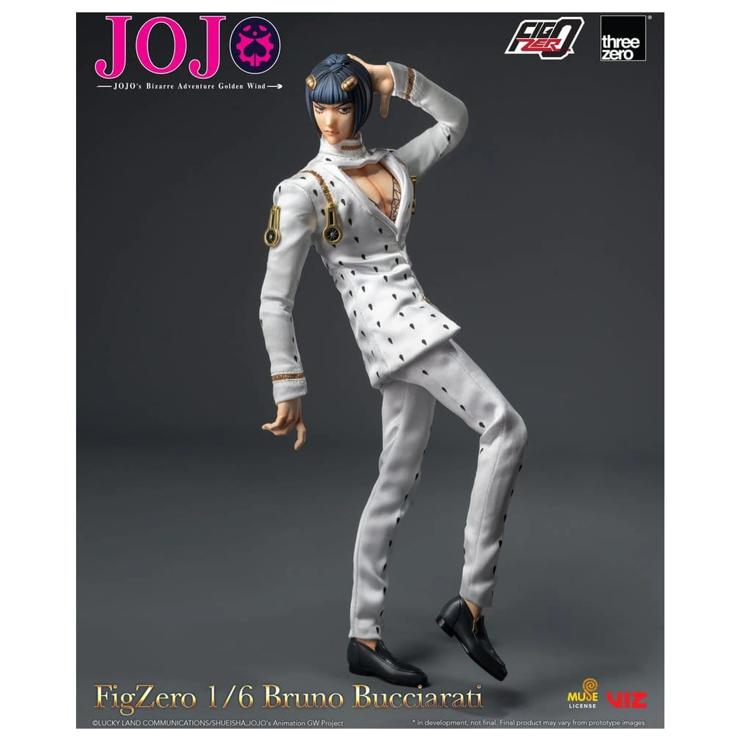 Jojo's Bizarre Adventure: Golden Wind FigZero Action Figure 1/6 Bruno Bucciarati 31 cm product photo