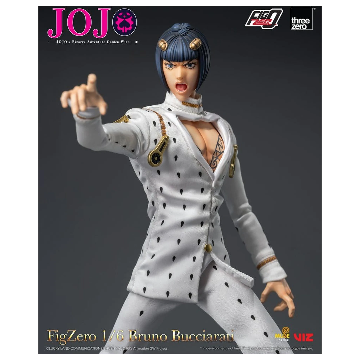 Jojo's Bizarre Adventure: Golden Wind FigZero Action Figure 1/6 Bruno Bucciarati 31 cm product photo