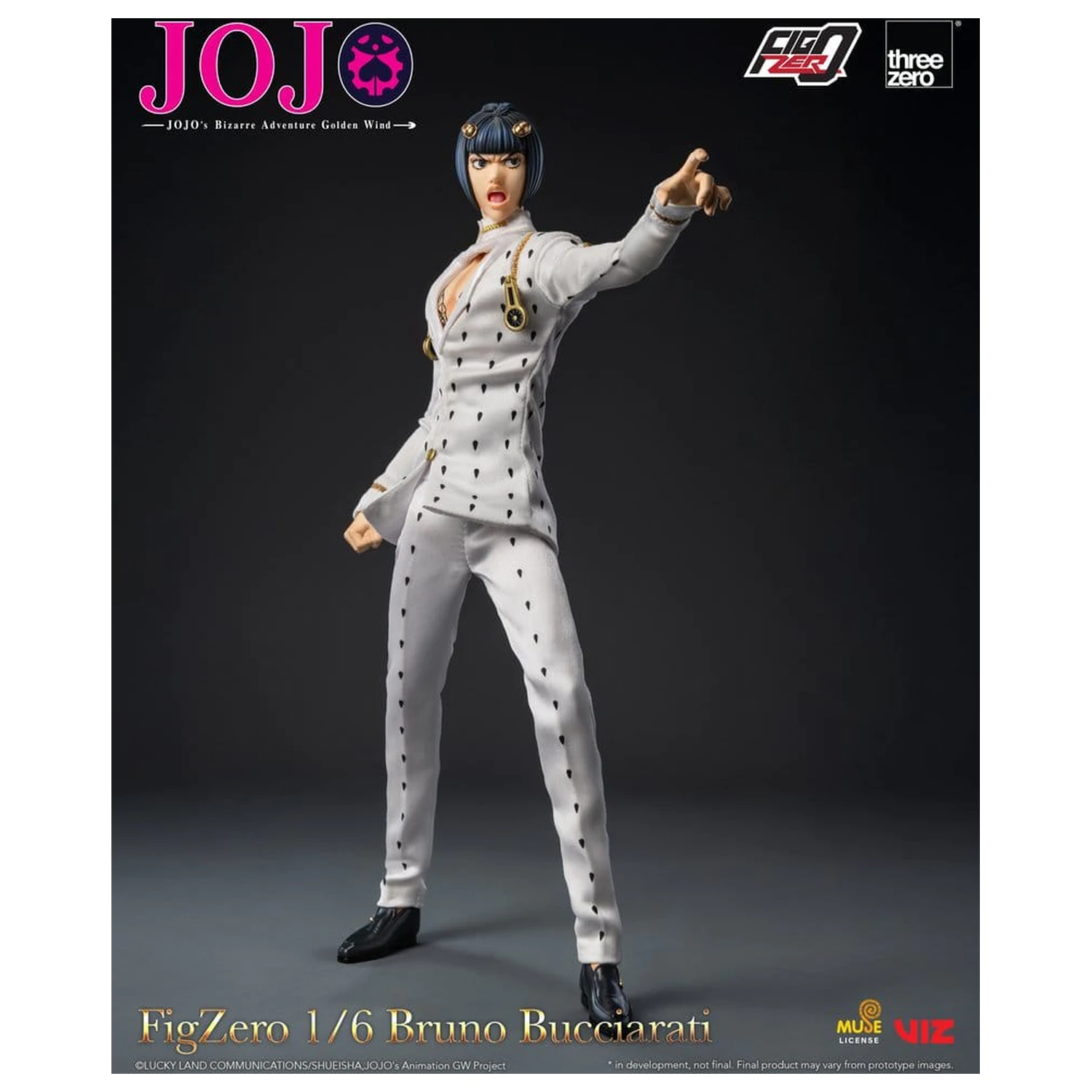 Jojo's Bizarre Adventure: Golden Wind FigZero Action Figure 1/6 Bruno Bucciarati 31 cm product photo