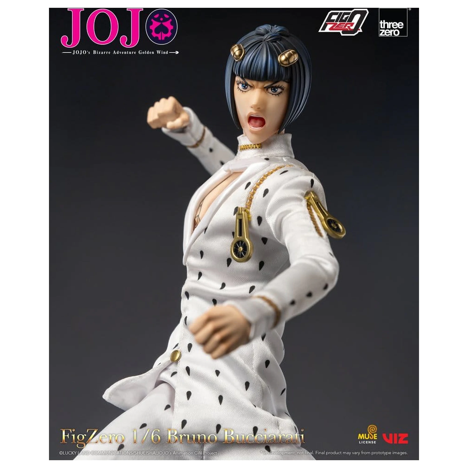 Jojo's Bizarre Adventure: Golden Wind FigZero Action Figure 1/6 Bruno Bucciarati 31 cm product photo