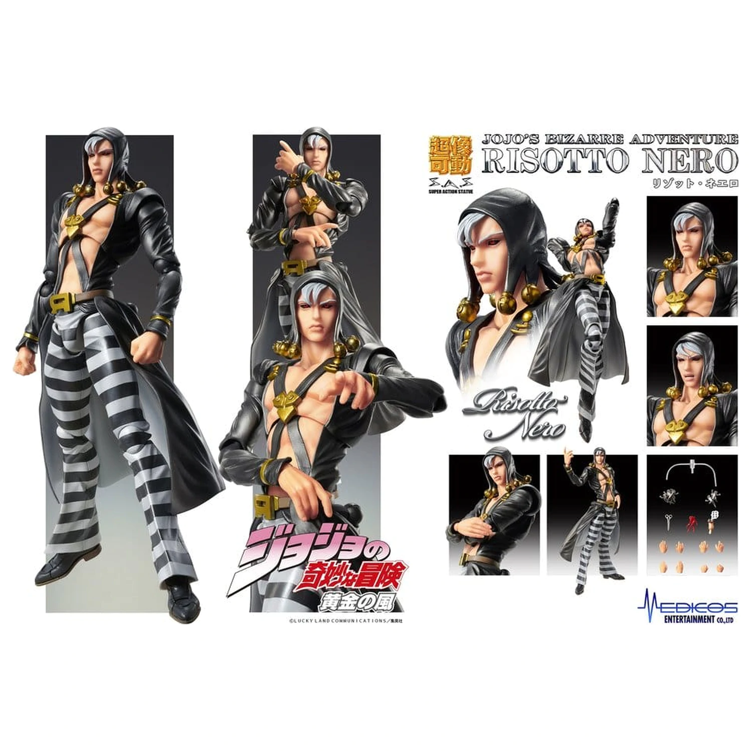 JoJo's Bizarre Adventure: Golden Wind Action Figure Risotto Nero 16 cm product photo