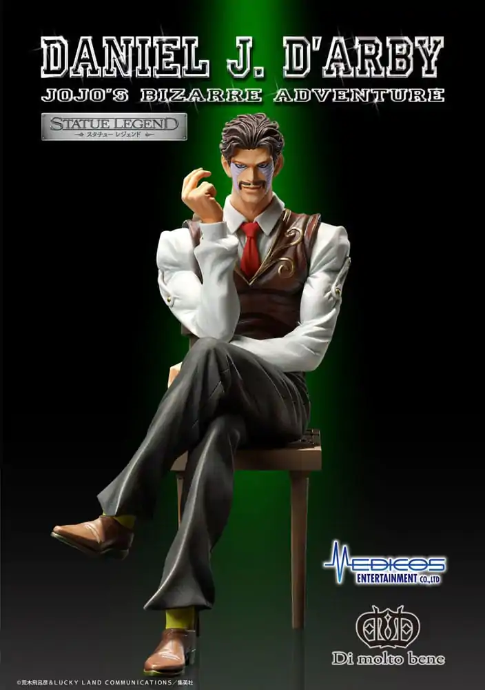 JoJo's Bizarre Adventure Part 3 Statue Legend PVC Statue Daniel J. D'Arby 14 cm product photo