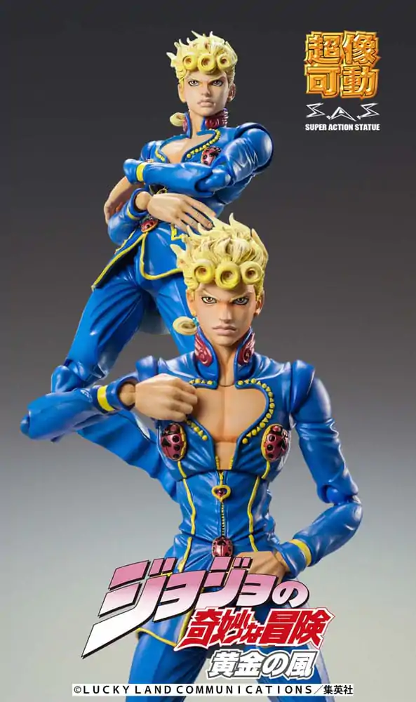 JoJo's Bizarre Adventure Part 5: Golden Wind Action Figure Chozokado Giorno Giovanna Second 15 cm product photo