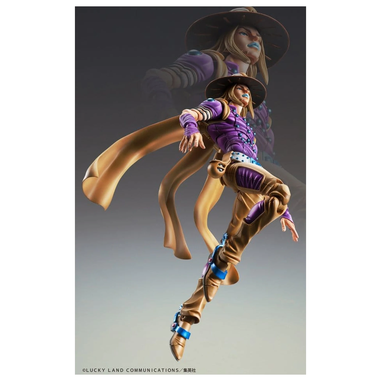 JoJo's Bizarre Adventure Part 7: Steel Ball Run Super Action Action Figure Chozokado Gyro Zeppeli Ver.1.5 16 cm  product photo