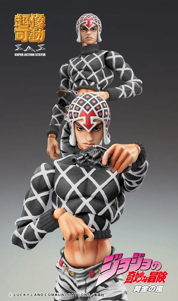 JoJo's Bizarre Adventure Part5 Super Action Action Figure Chozokado (Guido Mista & S P Ver. Black) 15 cm termékfotó