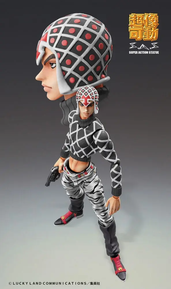 JoJo's Bizarre Adventure Part5 Super Action Action Figure Chozokado (Guido Mista & S P Ver. Black) 15 cm termékfotó