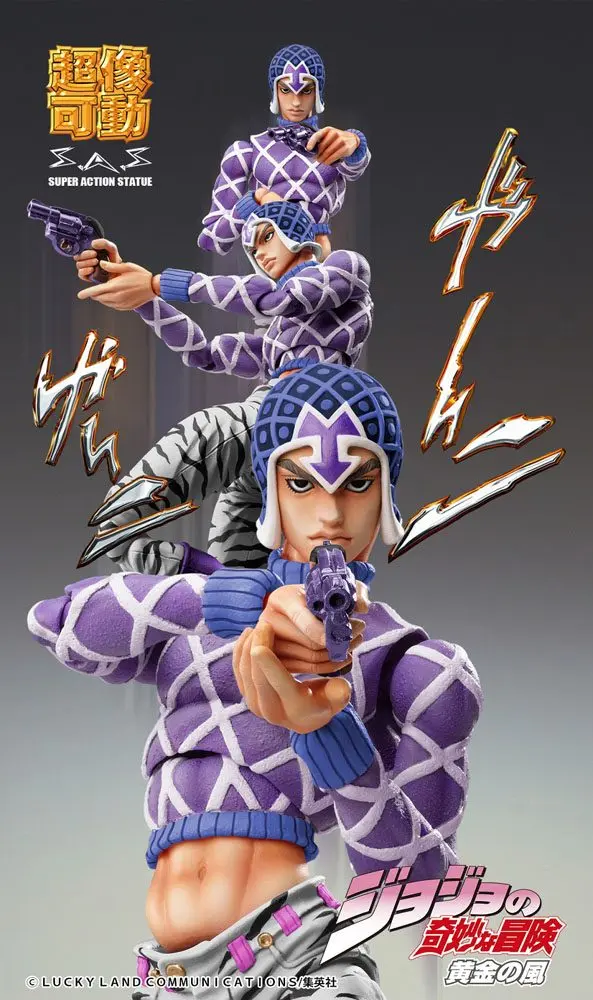 JoJo's Bizarre Adventure Part5 Super Action Action Figure Chozokado (Guido Mista & SP Third) 15 cm termékfotó