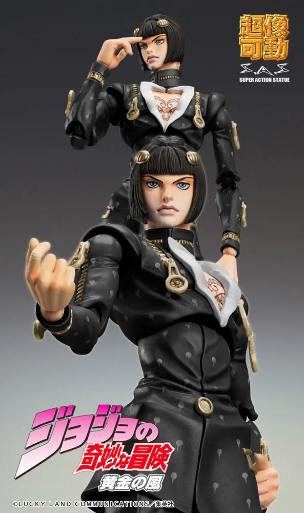 JoJo's Bizarre Adventure Part6 Stone Ocean Action Figure Chozokado (Bruno Bucciarati Ver. Black) 15 cm termékfotó