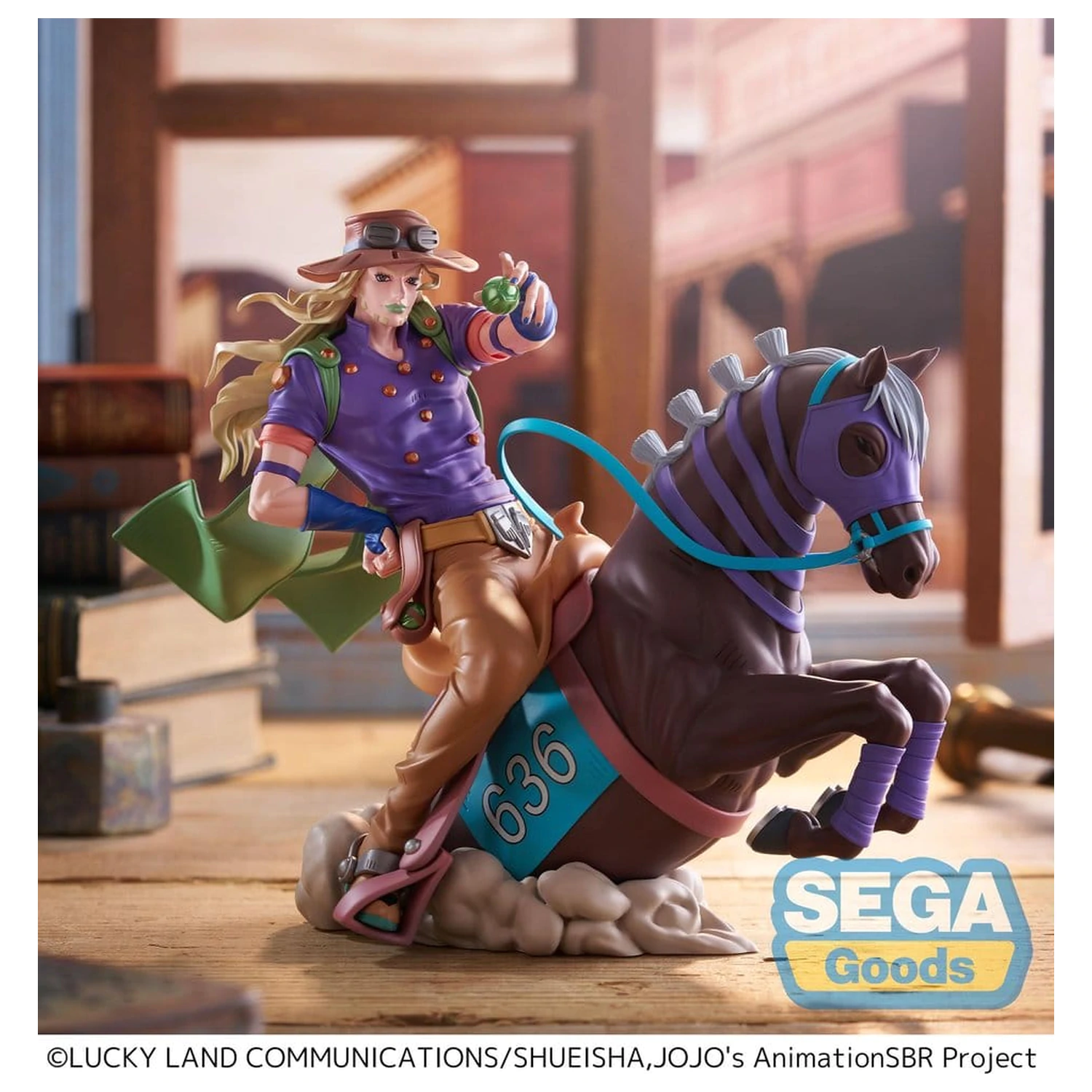 JoJo's Bizarre Adventure: Steel Ball Run XrossLinkMAX PVC Figure Gyro Zeppeli 18 cm product photo