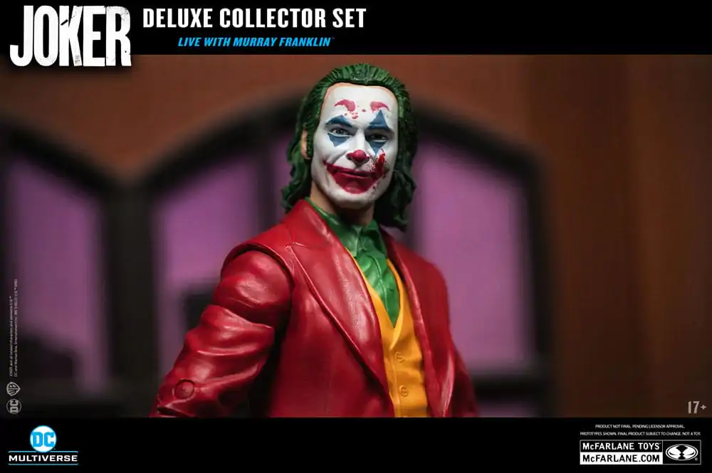 Joker DC Multiverse (Joker Movie) Deluxe Colllector Action Figure The Joker (Live with Murray Franklin) Limited Edition 18 cm termékfotó