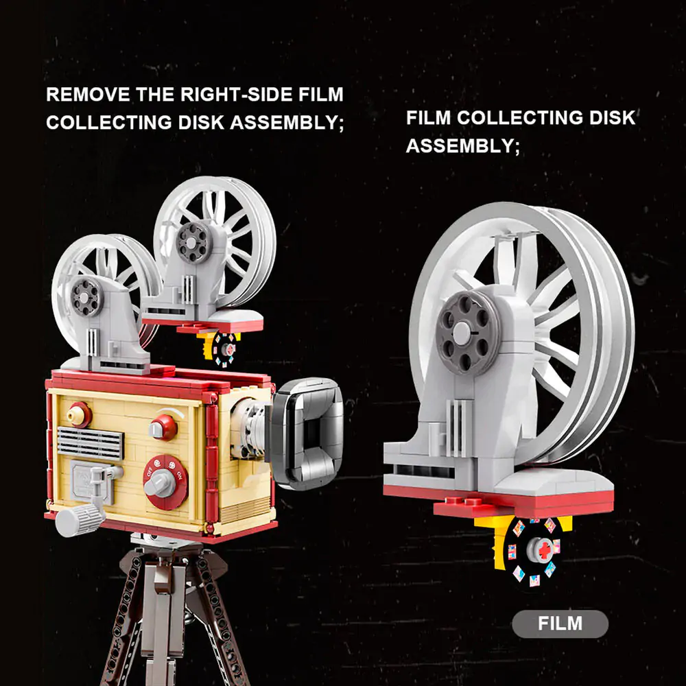 Joyside Retro Projector Construction Kit 710pcs product photo