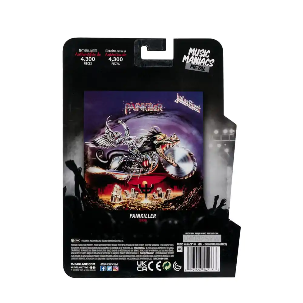 Judas Priest Music Maniacs Heavy Metal Action Figure Rob Halford 15 cm product photo