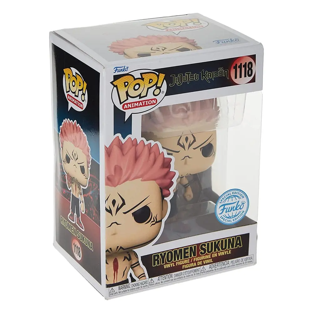 Jujutsu Kaisen POP & Buddy! Animation Vinyl Figure Sukuna w/Heart (Glow-in-the-Dark) 9 cm termékfotó